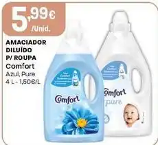 Intermarché Comfort - amaciador diluido p/roupa azul promoção