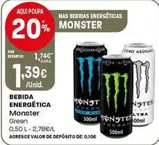 Intermarché Monster - bebida energética green promoção