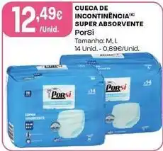 Intermarché Porsi - cueca de incontinencia super absorvente promoção