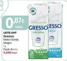 Intermarché Gresso - leite uht meio-gordo promoção