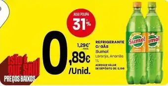 Intermarché Sumol - refrigerante c/gas laranja promoção
