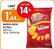Intermarché Ruffles - batata frita ketchup promoção