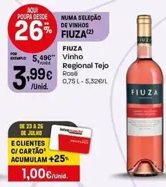 Intermarché Fiuza - vinho regional tejo promoção
