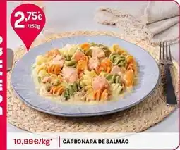 Intermarché Carbonara de salmão promoção