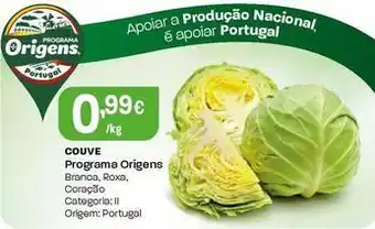 Intermarché Programa origens - couve promoção