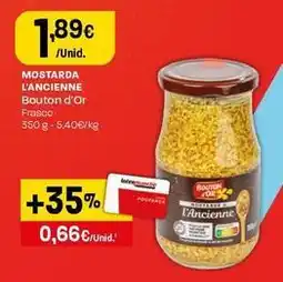 Intermarché Bouton d´or - mostarda l'ancienne promoção