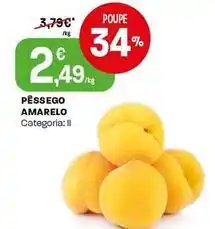 Intermarché Pessego amarelo promoção