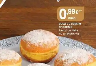 Intermarché Bola de berlim c/creme promoção