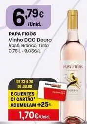 Intermarché Papa figos - vinho doc douro promoção