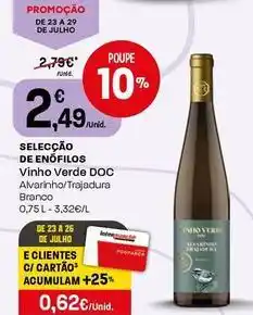 Intermarché Selecção de enófilos - vinho verde doc promoção
