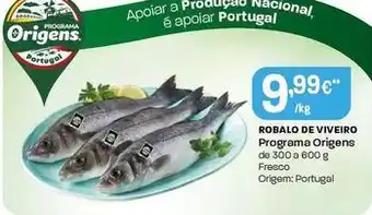 Intermarché Programa origens - robalo de viveiro promoção