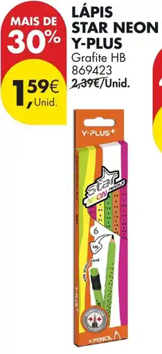 Pingo Doce Lápis star neon y-plus promoção