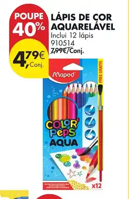 Pingo Doce Lápis de cor aquarelável promoção