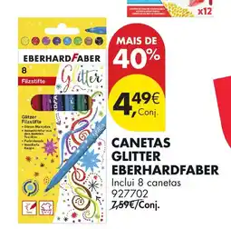 Pingo Doce Canetas glitter eberhardfaber promoção