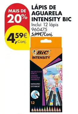 Pingo Doce Lápis de aguarela intensity bic promoção
