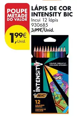 Pingo Doce Lápis de cor intensity bic promoção