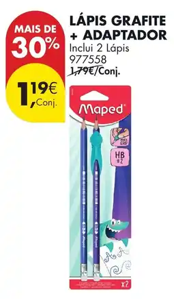 Pingo Doce Lápis grafite + adaptador promoção