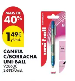 Pingo Doce Caneta c/borracha uni-ball promoção