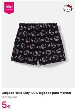 Pepco Hello kitty - calçoes 100% algodão para menina promoção
