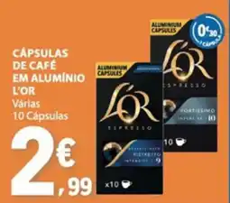 E.Leclerc Cápsulas de café em alumínio l'or promoção