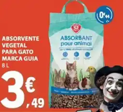E.Leclerc absorvente vegetal para gato marca guia promoção
