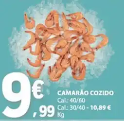 E.Leclerc Camarão cozido promoção