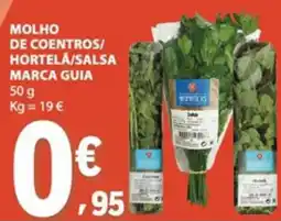 E.Leclerc molho de coentros hortelã salsa marca guia promoção