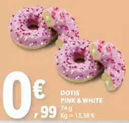 E.Leclerc Dotis pink & white promoção