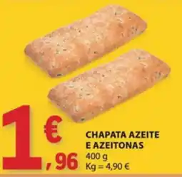E.Leclerc chapata azeite e azeitonas promoção