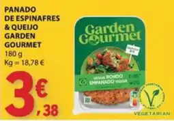 E.Leclerc Panado de espinafres & queijo garden gourmet promoção