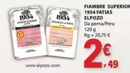 E.Leclerc Fiambre superior 1954 fatias elpozo promoção