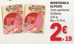 E.Leclerc Mortadela elpozo com azeitona/siciliana promoção