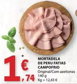 E.Leclerc Mortadela de peru fatias campo frío promoção