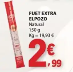 E.Leclerc Fuet extra elpozo natural promoção
