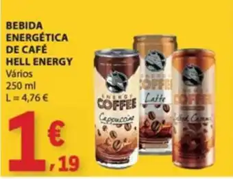E.Leclerc Bebida energética de café hell energy promoção