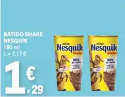 E.Leclerc Batido shake nesquik promoção