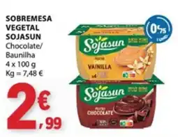 E.Leclerc Sojasun sobremesa vegetal chocolate/baunilha promoção