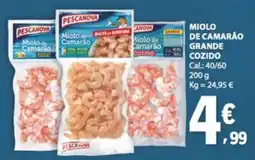 E.Leclerc Miolo de camarão pescanova grande cozido promoção