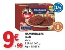 E.Leclerc hamburgers iglo vaca promoção