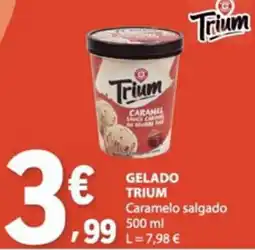 E.Leclerc Gelado trium caramelo salgado promoção