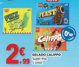 E.Leclerc Gelado calippo super mix promoção