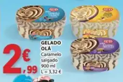 E.Leclerc Gelado olá Caramelo salgado promoção