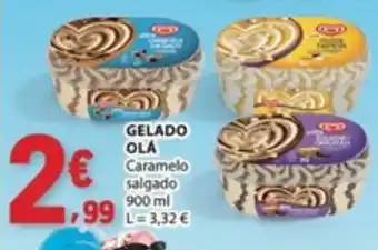 E.Leclerc Gelado olá Caramelo salgado promoção