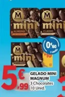 E.Leclerc gelado mini magnum 3 chocolates promoção