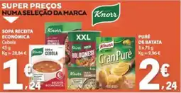 E.Leclerc Knorr sopa receita económica cebola promoção
