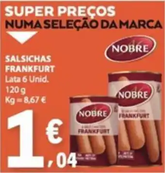 E.Leclerc salsichas frankfurt nobre promoção