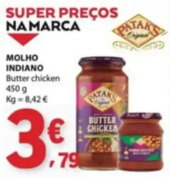 E.Leclerc Pataks molho indiano butter chicken promoção
