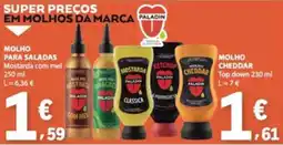E.Leclerc molho para saladas mostarda com mel paladin promoção