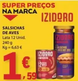 E.Leclerc Salsichas de aves izidoro promoção
