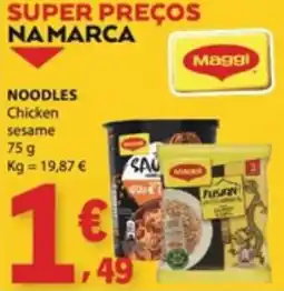 E.Leclerc Maggi noodles chicken sesame promoção